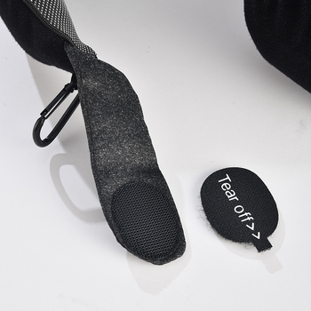 U-tvarovaný cestovný vankúš z pamäťovej peny s plyšovým poťahom – podpora krku, kompaktný a skladací