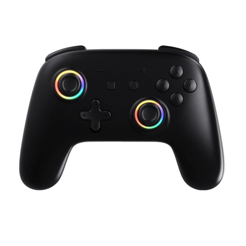 OEM prispôsobený vzor dvojitý Hall-efekt joystick pre Nintendo Switch — Bluetooth, USB-C, RGB osvetlenie, ABS telo, tlač loga je možná