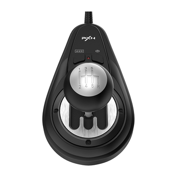 Lashda Pxn-A7 sacīkšu stūre ar roku bremzi PC/PS4/Xbox One/X Series X|S USB interfeiss, Force Feedback, ABS materiāls, svars 4 kg