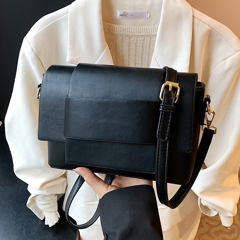 Crossbody taška na voľný čas, patchwork dizajn, PU materiál, vodorovný štvorcový tvar, zipsové zapínanie, vnútorná kapsa na zips