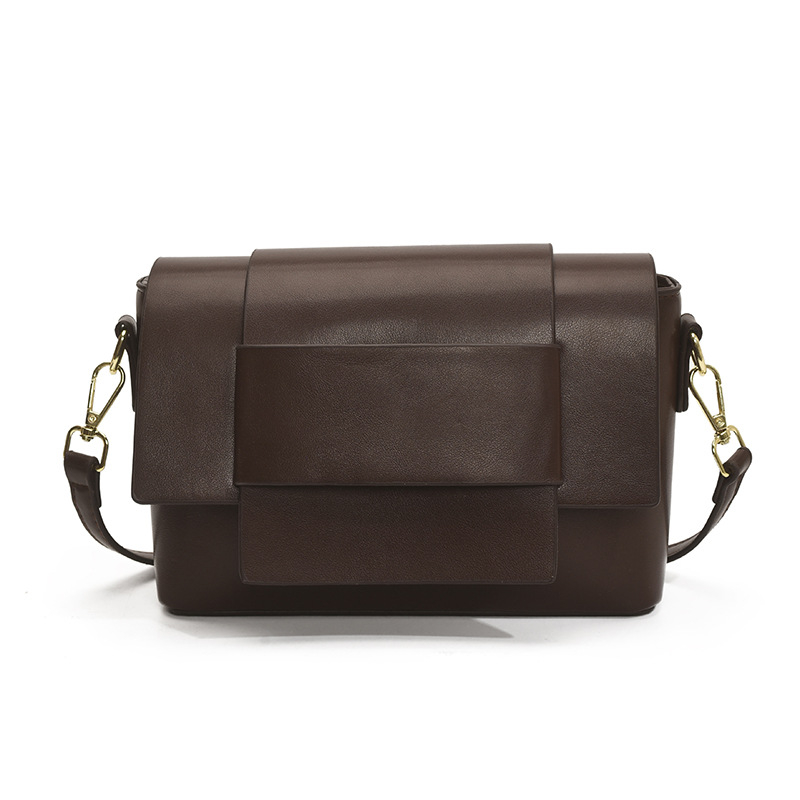 Crossbody taška na voľný čas, patchwork dizajn, PU materiál, vodorovný štvorcový tvar, zipsové zapínanie, vnútorná kapsa na zips