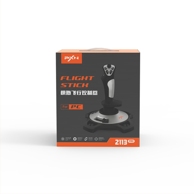 PXN-2113 USB joystick pre PC, káblový, ABS materiál, 1 používateľ, vstupná úroveň