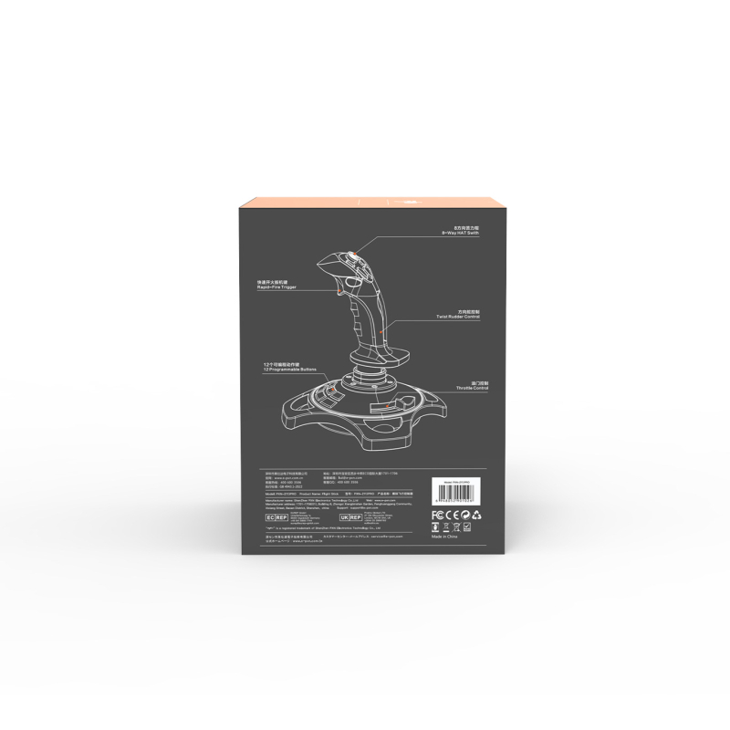 PXN-2113 USB joystick za PC, žični, ABS materijal, 1 korisnik, početni nivo