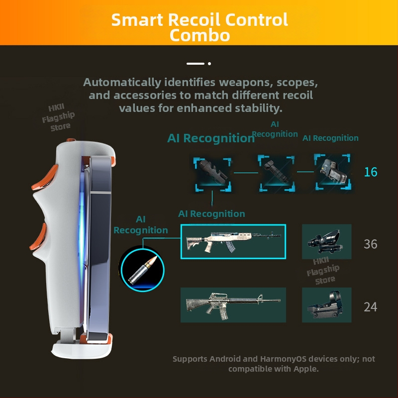 S07ultra herný ovládač so Shadow tlačidlom, One-Key Combo Switch, Bluetooth Type-C, kompatibilný s Androidom a iPhonom