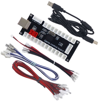 Arcade rokera piederumu komplekts ar USB interfeisu, modelis CY-822C, militārās kvalitātes plāksne, OEM apstrāde, drukāts logotips