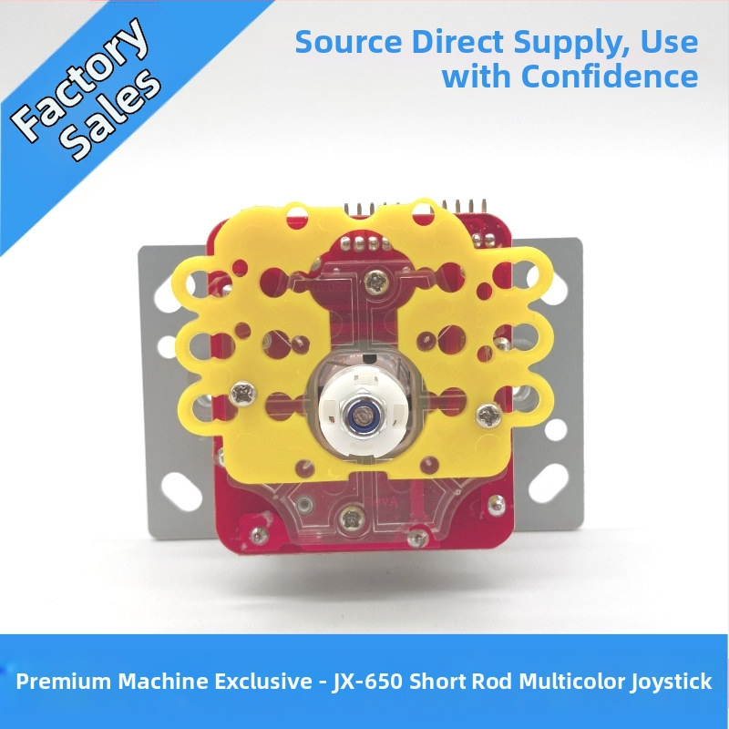 Mini joystick pre butikový stroj na bábičky, model JX-650, krátke rameno, káblové, 5P rozhranie, plast + železo