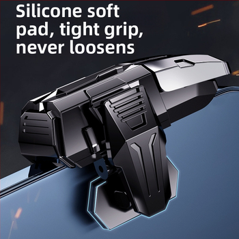 Mobilný herný ovládač pre smartfóny s šiestimi tlačidlami na prsty (Model M-01; bezdrôtový; ABS+ zliatina; kompatibilný so smartfónmi)