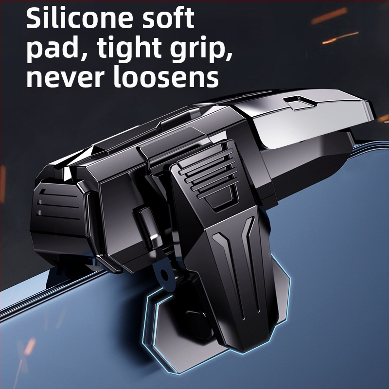 Mobilný herný ovládač pre smartfóny s šiestimi tlačidlami na prsty (Model M-01; bezdrôtový; ABS+ zliatina; kompatibilný so smartfónmi)