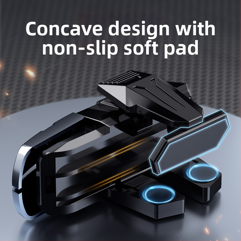 Mobilný herný ovládač pre smartfóny s šiestimi tlačidlami na prsty (Model M-01; bezdrôtový; ABS+ zliatina; kompatibilný so smartfónmi)