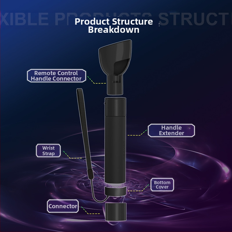 Golfový ovládač pre VR okuliare s držiakom predĺhovača tyče svetelého meča, kompatibilný s Meta Quest Pro, silikón, model DC, 100 g
