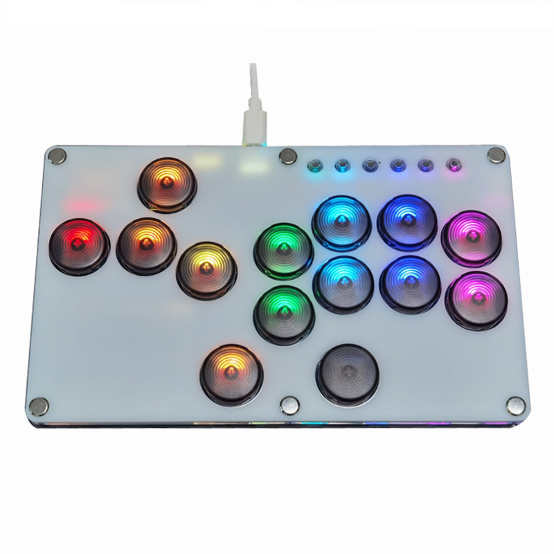 Hitbox SKY2040 PRO 14-taustiņu cīņas tastatūras aizsargs - USB interfeiss, Hot-Plug, SOCD overwrite, akrila lāzera griešana
