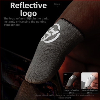 Spēļu pirksta uzmava, Ice Silk Fiber materiāls, pret svīšanu un pretnoslīdēšanai, ultra plāna, adījuma tehnoloģija, piemērots viedtālruņiem un planšetēm