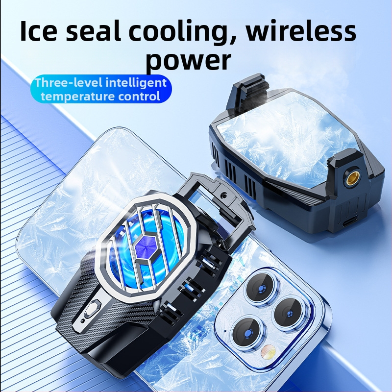 Chladič mobilného telefónu X91 s USB rozhraním, telo z ABS a zinkovej zliatiny, 145 g, kompatibilný s iPhone a Android, odvod tepla