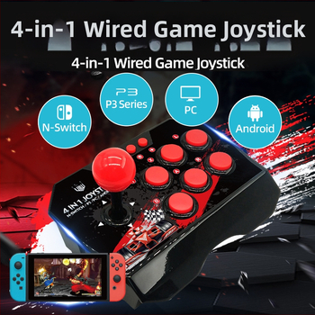 GAMINJA NS002 Káblový herný ovládač pre Switch, PC a PS3 — USB rozhranie, vibrácie, ABS telo (USB, káblový, Switch/PC/PS3 kompatibilita)