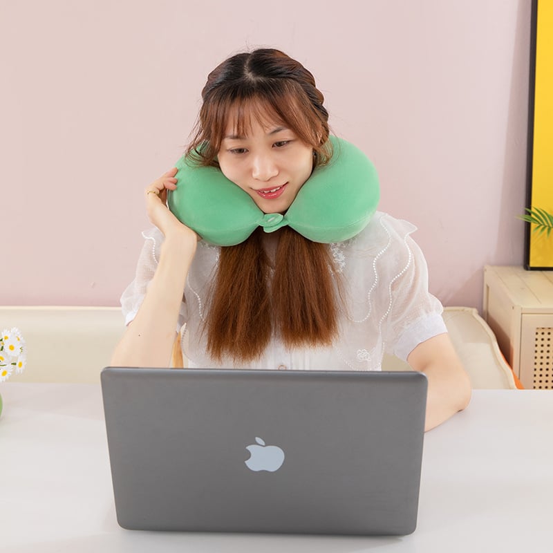 U formos kaklo pagalvėlis iš atminties putų, šiuolaikiškas dizainas, tinkamas vaikams ir suaugusiems
