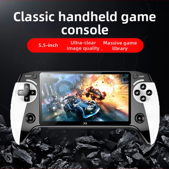 X9 pārnēsamā spēļu konsole ar 8 emulatoriem, 64/128GB atmiņa, bezvadu savienojums, 3,5 mm audio ligzda, 720p izvade