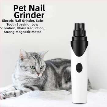 Elektrický brúsič na nechty pre psy, ABS materiál, balenie 48 kusov