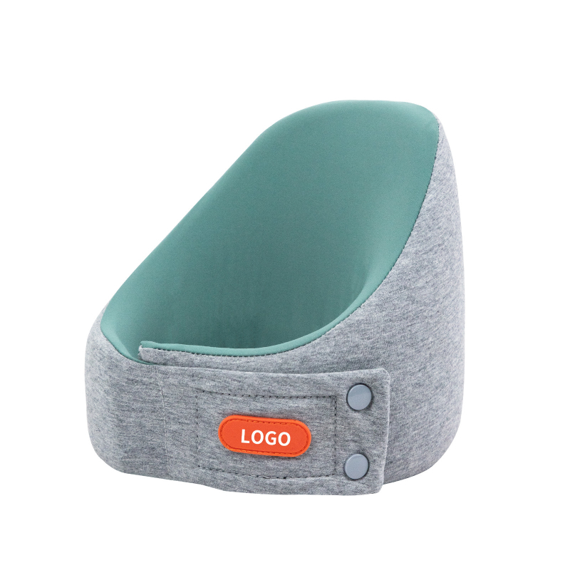 Vankúš na krk z pamäťovej peny pre dospelých — U‑tvar, na bočné spanie, cestovný, priedušný Ice Silk poťah (pena pamäte s pomalým návratom)