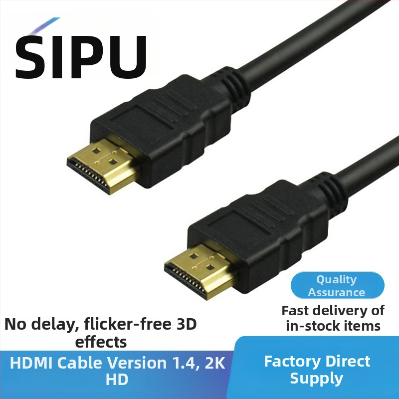 HDMI kábel 1.4, zlaté konektory, pre TV/monitor, vodič z meďou obložené ocele, dĺžka 1–30 m