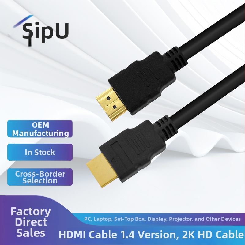 HDMI kábel 1.4, zlaté konektory, pre TV/monitor, vodič z meďou obložené ocele, dĺžka 1–30 m