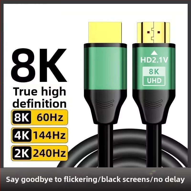HDMI kábel, podpora 8K/4K, HDMI 2.1, pre počítač, projektor, televízor a monitor