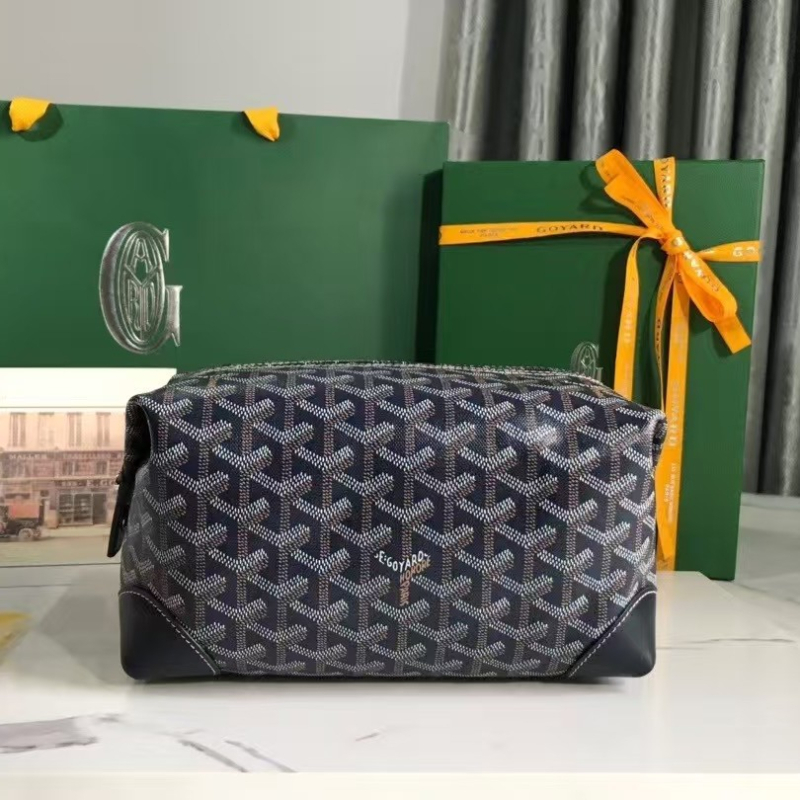 Taštička na toaletné potreby a kozmetiku - zvonka pruhovaná PU, podšívka z syntetickej kože, vodeodolná a ultra ľahká, unisex