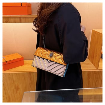Geantă de umăr PU, crossbody, formă orizontală pătrată, închidere magnetică, buzunar intern cu fermoar și buzunar pentru telefon