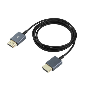 HDMI koaxiálny kábel, 8K60 HDMI 2.1, 5 m, meď 38 AWG, zlatý povlak, prepínač/distributor
