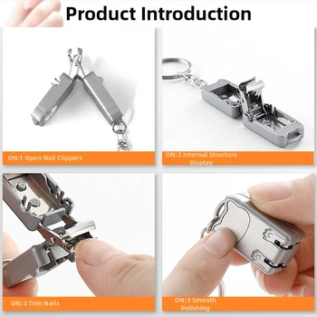 Nerūsējošā tērauda nagu lõikur, kaasaskantav sulankstuv kodu tööriist, lame suu, mitmeotstarbelised pintsetid
