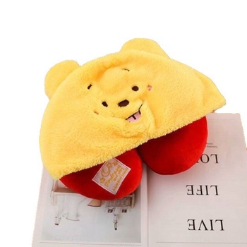 Yan You U-tvarovaný vankúš na krk – cartoon štýl, výplň bavlna, vhodný na cestovanie autom a krátky odpočinok v kancelárii, hmotnosť do 1 kg.