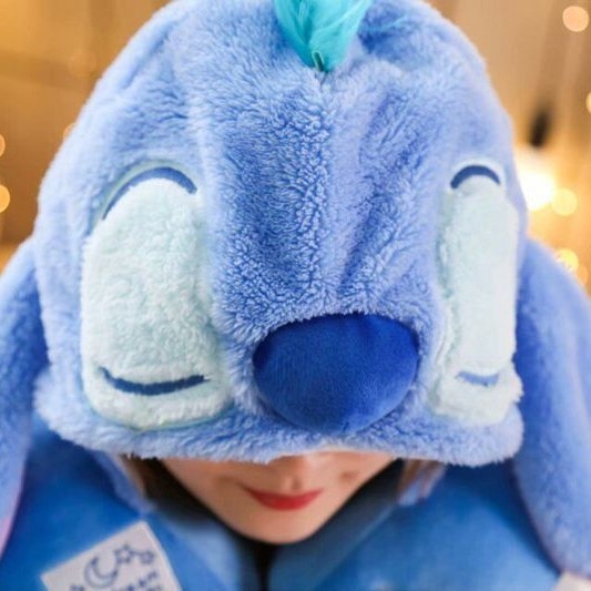 Yan You U-tvarovaný vankúš na krk – cartoon štýl, výplň bavlna, vhodný na cestovanie autom a krátky odpočinok v kancelárii, hmotnosť do 1 kg.