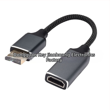 DP1.4 na HDMI 2.1 HUB konvertor — 8K HDR, 4K120Hz, 2K144Hz, DP/MiniDP na HDMI, hliníkový kryt, dĺžka 0.23 m