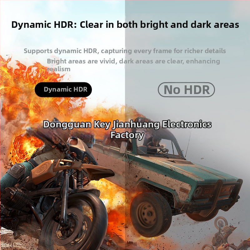 DP1.4 na HDMI 2.1 HUB konvertor — 8K HDR, 4K120Hz, 2K144Hz, DP/MiniDP na HDMI, hliníkový kryt, dĺžka 0.23 m