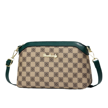Ženska crossbody torba - PU, motociklistički stil, horizontalni kvadratni oblik, zatvarač, unutarnja džep sa zatvaračem