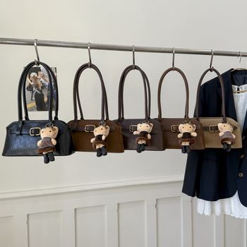 Geantă tote din PU pentru femei, formă orizontală pătrată, închidere cu fermoar, compartimente interioare: buzunar cu fermoar, buzunar pentru telefon, buzunar pentru documente, căptușeală poliester