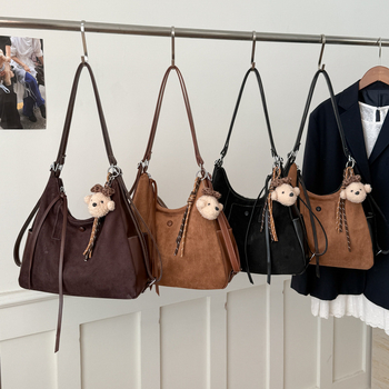 Rucsac pentru femei — stil retro de călătorie, capacitate mare pentru școală/navetă; PU, formă orizontală pătrată, fermoar, buzunar intern pentru telefon, căptușeală poliester-bumbac