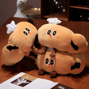 Perne gât în formă U din pluș pentru călătorii — umplutură PP cotton, stil desen animat, portabil, potrivit pentru zboruri