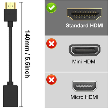 Prilagođeni HDMI 2.0 kabel visoke razlučivosti s 4K adapterom i produžnim kabelom za laptop, monitor i televizor