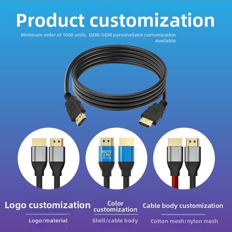 HDMI kábel 2.0, podpora 4K, pozlátené konektory, vodič z ocele potiahnutý meďou, M-M HDMI