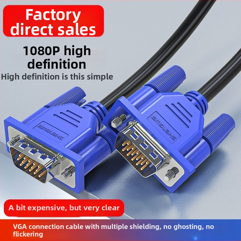 Kábel VGA pre monitor a TV k desktopovému PC – video a prenos dát