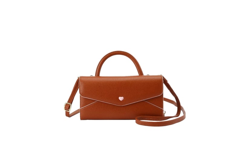 PU kožená kabelka na rameno – mestský štýl, jednofarebný vzor, značka Lbs, model 1325