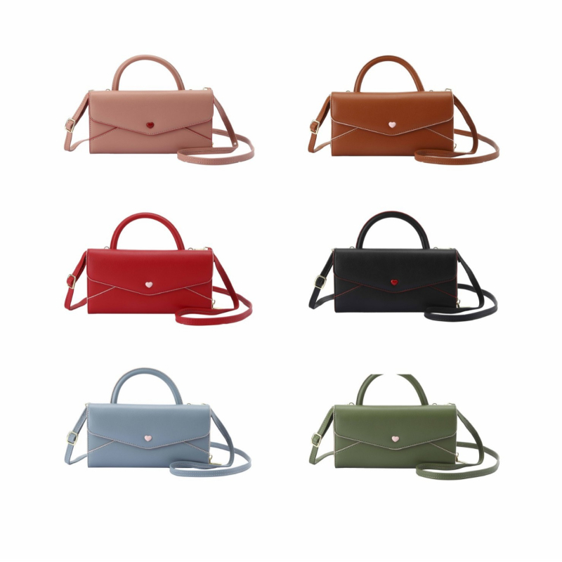 PU kožená kabelka na rameno – mestský štýl, jednofarebný vzor, značka Lbs, model 1325