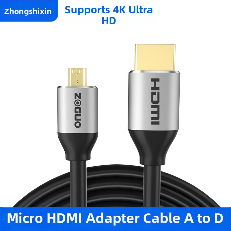 Kábel Micro HDMI na HDMI, MicroHDMI na HDMI, dĺžka 0,5–5 m, OFHC meďové vodiče, 19+1 vodičov, pre počítače a periférne zariadenia