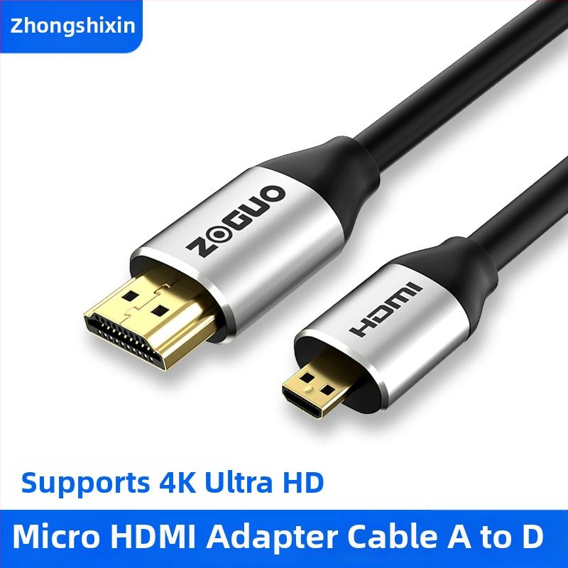 Kábel Micro HDMI na HDMI, MicroHDMI na HDMI, dĺžka 0,5–5 m, OFHC meďové vodiče, 19+1 vodičov, pre počítače a periférne zariadenia