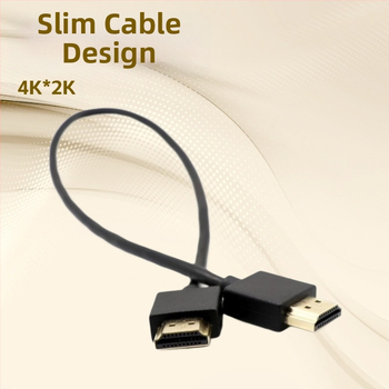 HDMI kábel z čistého medi, ultra tenký a ohebný, 4Kx2K@60Hz, pre počítač/televízor/projektor/monitor