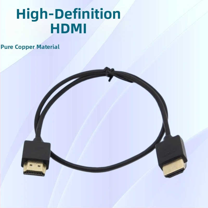 HDMI kábel z čistého medi, ultra tenký a ohebný, 4Kx2K@60Hz, pre počítač/televízor/projektor/monitor