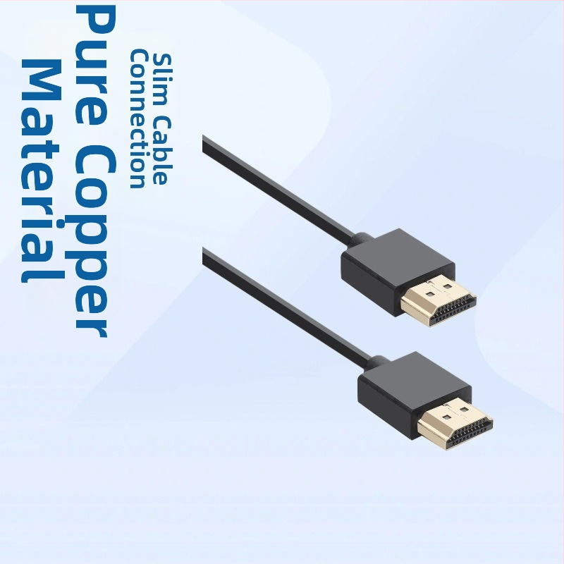 HDMI kábel z čistého medi, ultra tenký a ohebný, 4Kx2K@60Hz, pre počítač/televízor/projektor/monitor