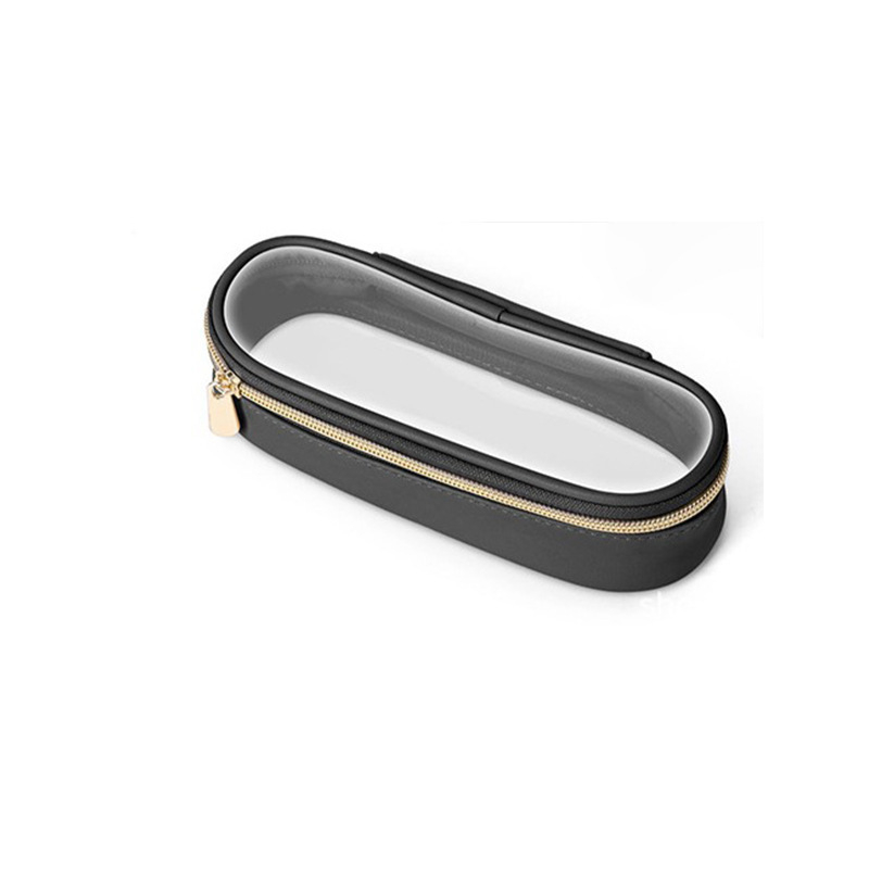 Priehľadný kozmetický vak z TPU, vodotesná tkanina a PU podšívka — mestský minimalistický štýl, unisex