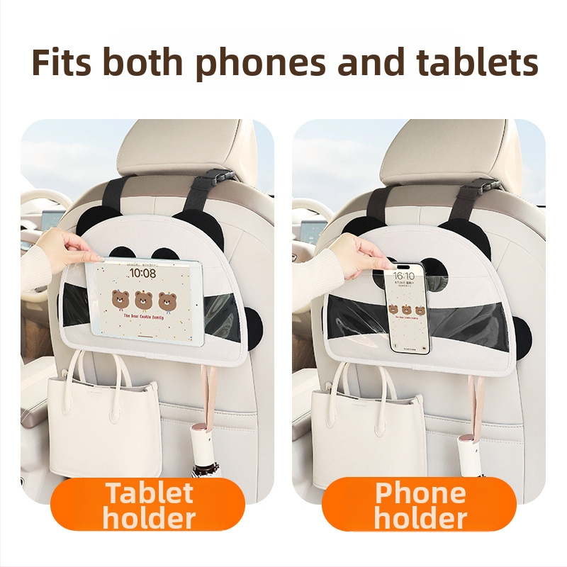 Držiak na tablet pre zadnú opierku automobilu, montáž na sponu, univerzálna kompatibilita áut