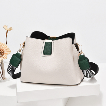 Geantă de damă tip bucket, material PU, stil de navetă de afaceri, formă bucket, închidere cu fermoar (Material PU; Stil: navetă de afaceri; Formă: bucket; Închidere: fermoar)